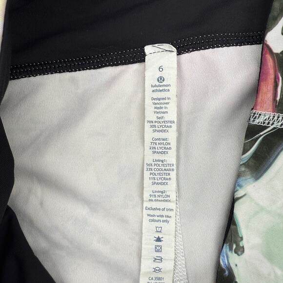 LULULEMON Run: Inspire Crop II All Full-On Luxtreme Size 6 Pigment Wave Multi - Picture 7 of 10